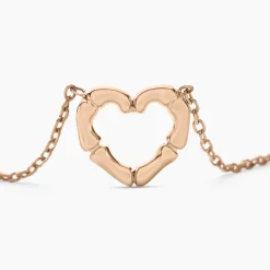 Collier May-li Argent Rose