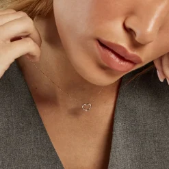 Collier May-li Argent Rose