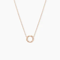 Collier May-li Argent Rose