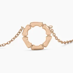 Collier May-li Argent Rose