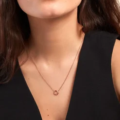 Collier May-li Argent Rose