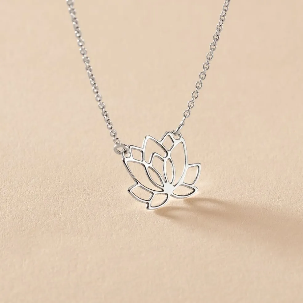 Collier Maylie Argent Blanc