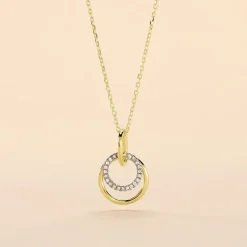 Collier Megan Or Jaune Diamant