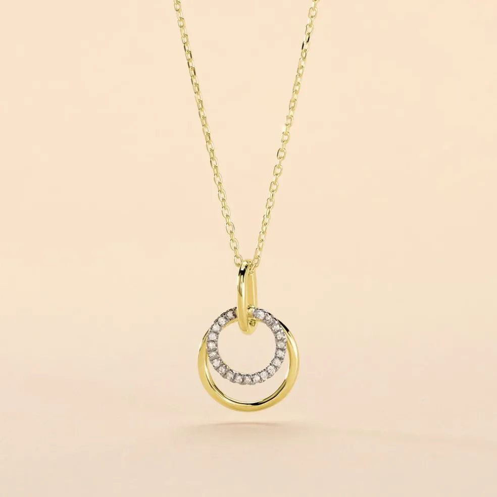 Collier Megan Or Jaune Diamant
