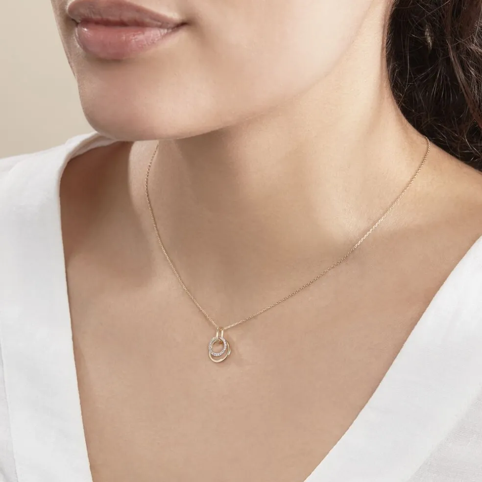 Collier Megan Or Jaune Diamant
