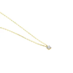 Collier Mei Or Jaune Diamant