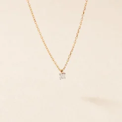 Collier Mei Or Jaune Diamant