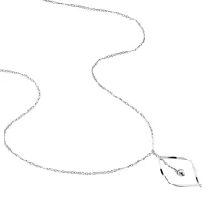 Collier Melaine Argent Blanc