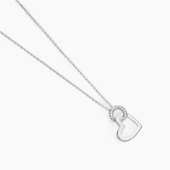 Collier Melesine Or Blanc Diamant