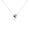 Collier Melina Argent Blanc Oxyde De Zirconium