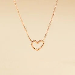 Collier Menel Argent Rose