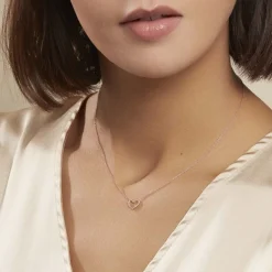 Collier Menel Argent Rose