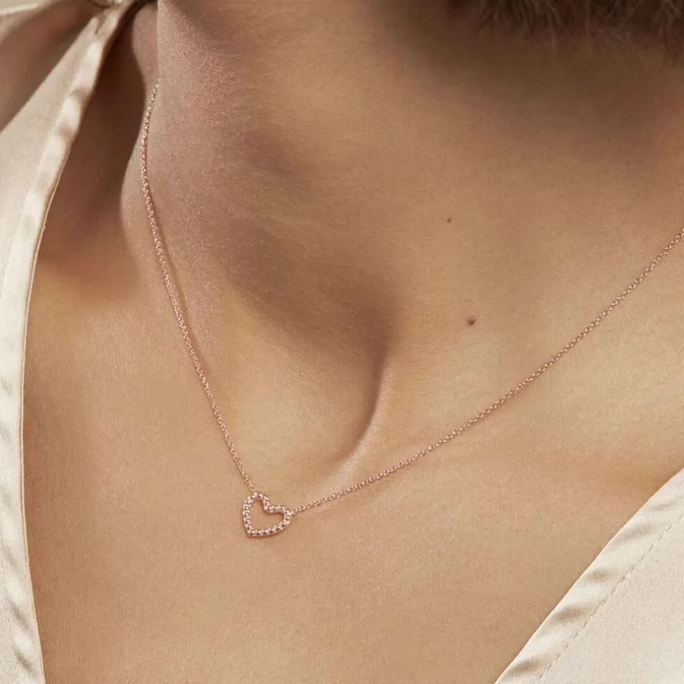 Collier Menel Argent Rose