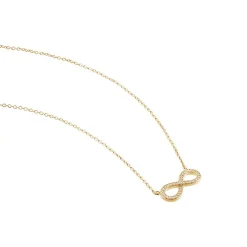 Collier Merane Plaqué Or Jaune Oxyde De Zirconium