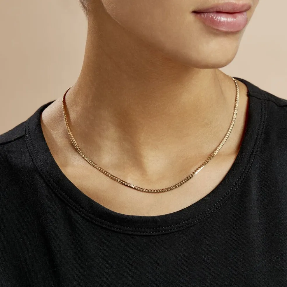 Collier Messaline Plaqué Or Jaune