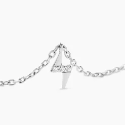 Collier Meyline Argent Blanc Oxyde De Zirconium