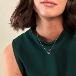 Collier Micarla Or Jaune Oxyde De Zirconium