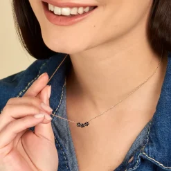 Collier Midnight Royalty Plaqué Or Jaune Oxyde De Zirconium