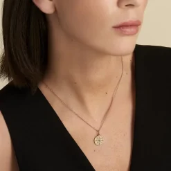 Collier Milia Plaqué Or Jaune Verre