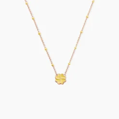 Collier Mimosa Argent Rose