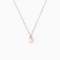 Collier Mimosa Argent Rose