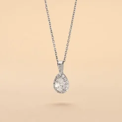 Collier Mélie Argent Blanc Oxyde De Zirconium