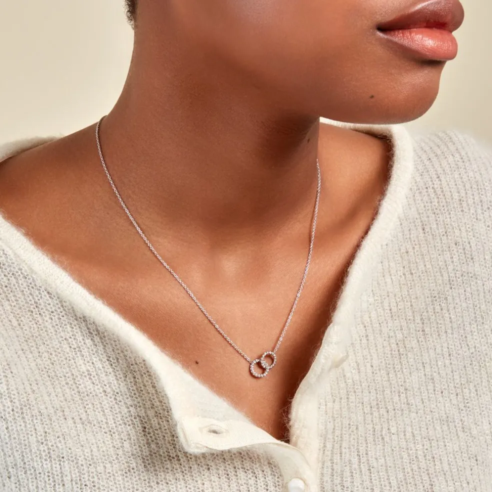 Collier Méloé Argent Blanc