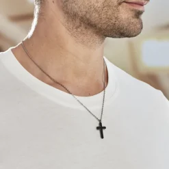 Collier Moletee Acier Blanc