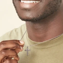 Collier Moletee Acier Blanc