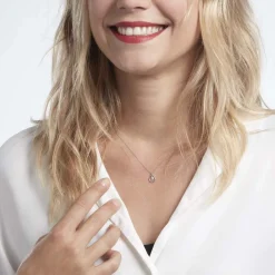 Collier Momaza Or Blanc Diamant