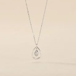 Collier Momaza Or Blanc Diamant