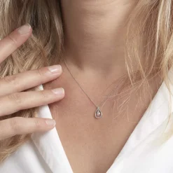 Collier Momaza Or Blanc Diamant