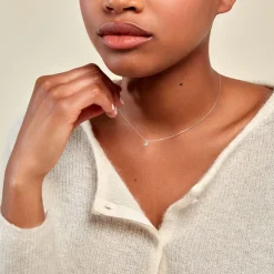 Collier Mon 1er Diamant Or Blanc Diamant