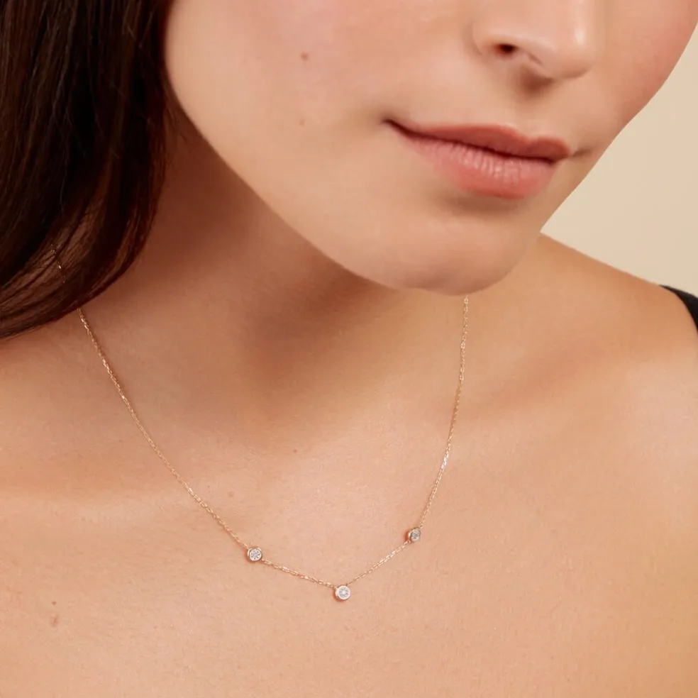 Collier Mon 1er Diamant Or Jaune Diamant