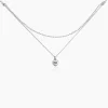 Collier Monifa Argent Blanc