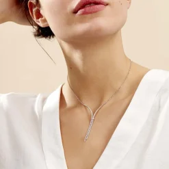 Collier Moscou Or Blanc Diamant