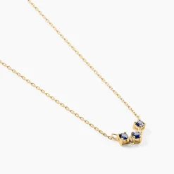 Collier Muhsina Or Jaune Saphir