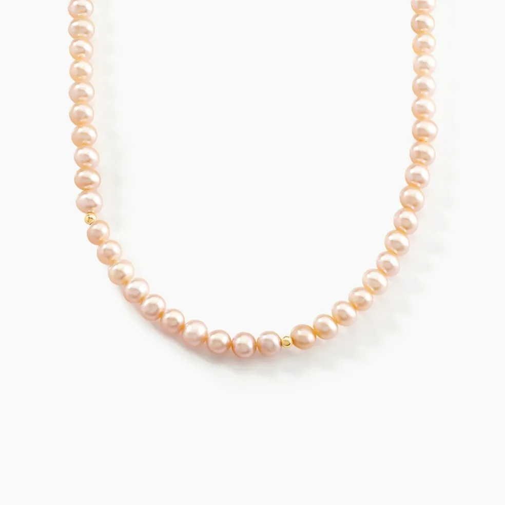 Collier Multicolore Or Jaune Perle De Culture