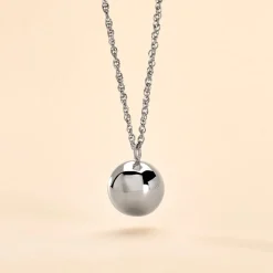 Collier My Bola Acier Blanc