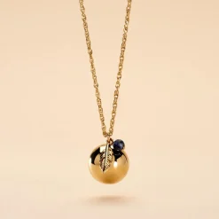 Collier My Bola Acier Jaune Aventurine