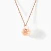 Collier My Bola Acier Rose Quartz