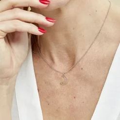 Collier Myel Argent Blanc