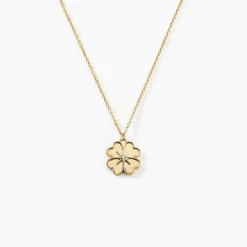 Collier Nacrea Or Jaune Oxyde De Zirconium