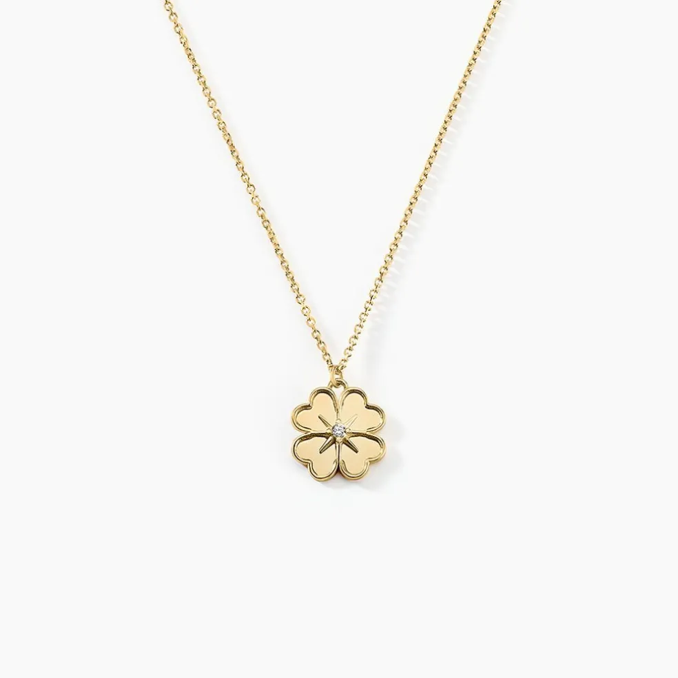 Collier Nacrea Or Jaune Oxyde De Zirconium