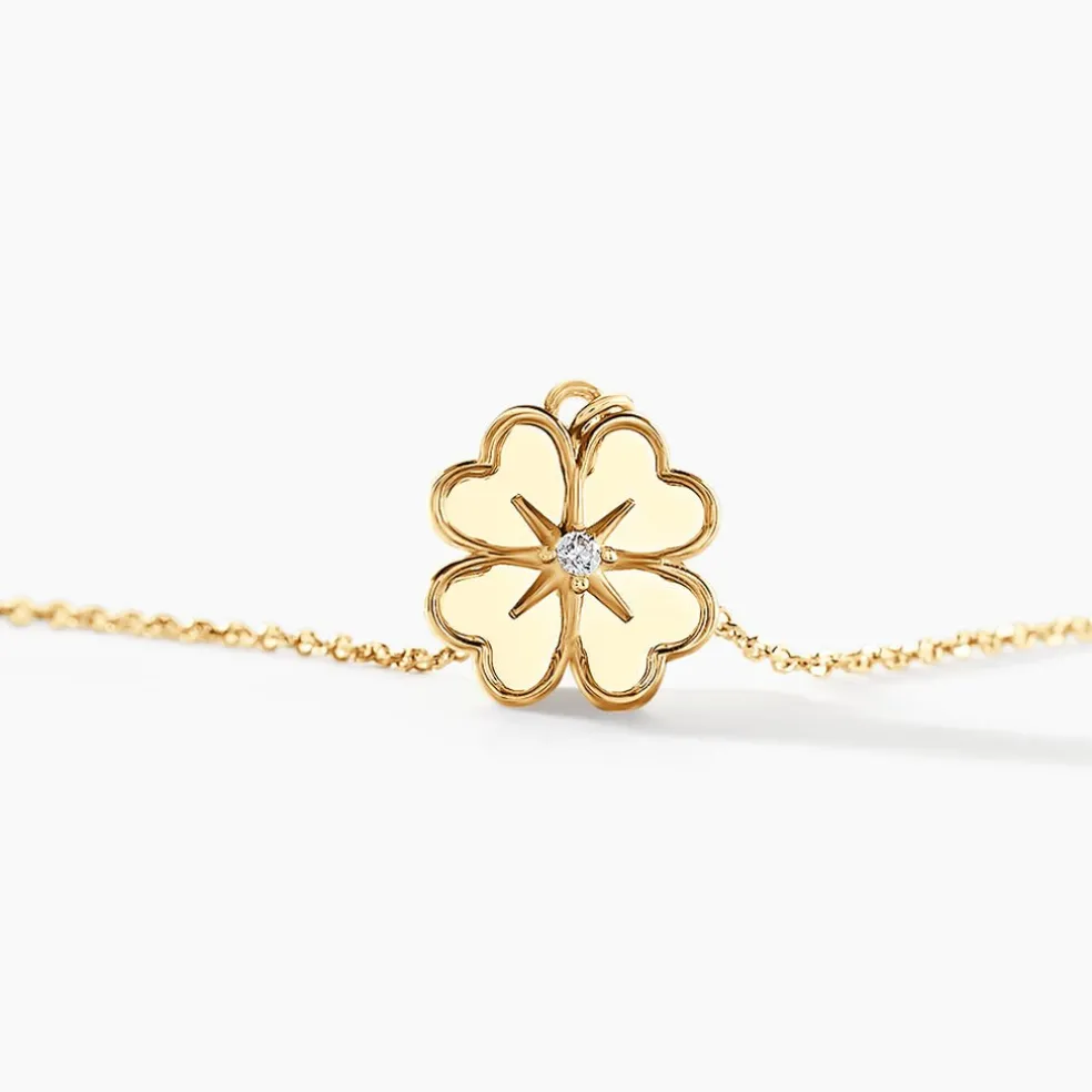 Collier Nacrea Or Jaune Oxyde De Zirconium