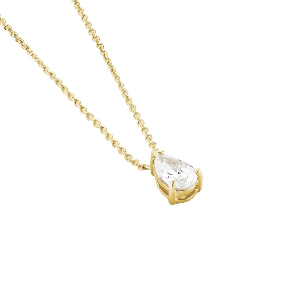 Collier Naellya Plaqué Or Jaune Oxyde De Zirconium