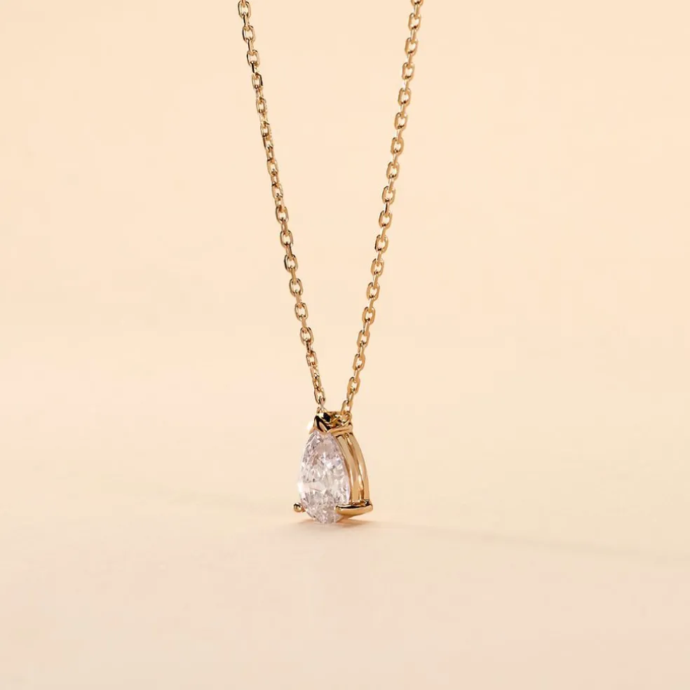 Collier Naellya Plaqué Or Jaune Oxyde De Zirconium