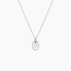 Collier Naly Argent Blanc Oxyde De Zirconium