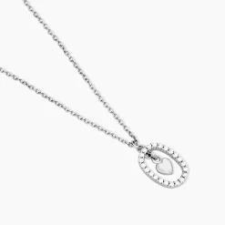 Collier Naly Argent Blanc Oxyde De Zirconium