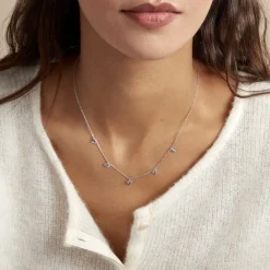 Collier Narcisse Dream Argent Blanc